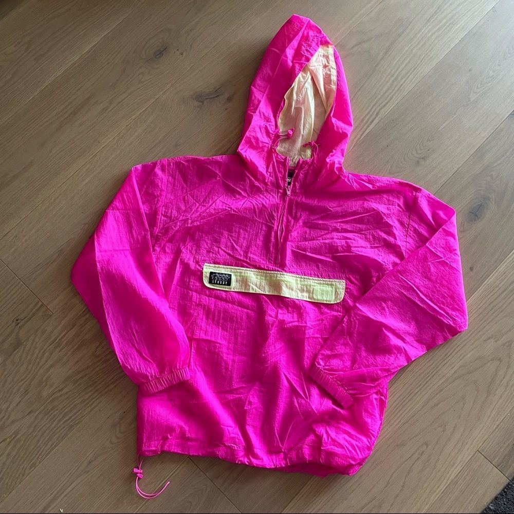 STUSSY  light hot pink hoodie